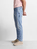 Men's Blue Slim Fit Solid Casual Jeans