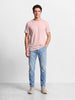 Men's Blue Slim Fit Solid Casual Jeans