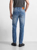 Men's Blue Slim Fit Solid Casual Jeans