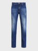Men's Blue Carrot Fit Solid Casual Jeans