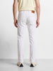 Men's White Slim Fit Solid Casual Jeans