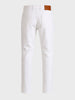 Men's White Slim Fit Solid Casual Jeans