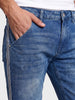 Men's Blue Slim Fit Solid Casual Jeans