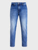 Men's Blue Slim Fit Solid Casual Jeans