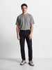 Men's Black Slim Fit Solid Casual Jeans
