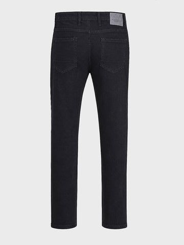 Men's Black Slim Fit Solid Casual Jeans