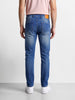 Men's Blue Slim Fit Solid Casual Jeans