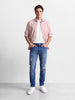 Men's Blue Slim Fit Solid Casual Jeans
