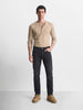 Men's Black Slim Fit Solid Casual Jeans