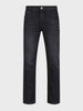 Men's Black Slim Fit Solid Casual Jeans