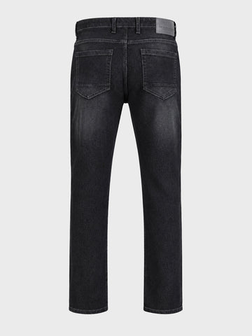 Men's Black Slim Fit Solid Casual Jeans