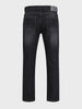 Men's Black Slim Fit Solid Casual Jeans