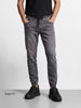 Men's Grey Slim Fit Solid Casual Jeans