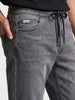 Men's Grey Slim Fit Solid Casual Jeans