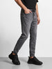 Men's Grey Slim Fit Solid Casual Jeans