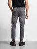 Men's Grey Slim Fit Solid Casual Jeans