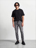 Men's Grey Slim Fit Solid Casual Jeans
