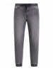 Men's Grey Slim Fit Solid Casual Jeans