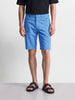 Men's Blue Slim Fit Printed Casual Shorts