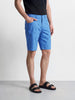 Men's Blue Slim Fit Printed Casual Shorts