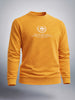 Men's Mustard Regular Fit Printed Casual Sweat Shirt