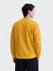 Men's Yellow Regular Fit Printed Casual Sweatshirts
