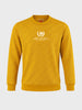 Men's Yellow Regular Fit Printed Casual Sweatshirts