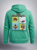 Men's Green Regular Fit Printed Casual Sweat Shirt
