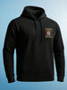 Men's Black Regular Fit Printed Casual Sweat Shirt