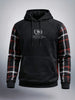 Men's Black Regular Fit Solid Street Wear Sweat Shirt