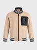 Men's Beige Regular Fit Printed Casual Sweatshirts