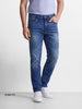 Men's Blue Regular Fit Solid Casual Jeans