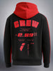 Men's Crimson Relaxed Fit Printed Casual Sweat Shirt