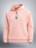 Men's Peach Relaxed Fit Printed Casual Sweat Shirt