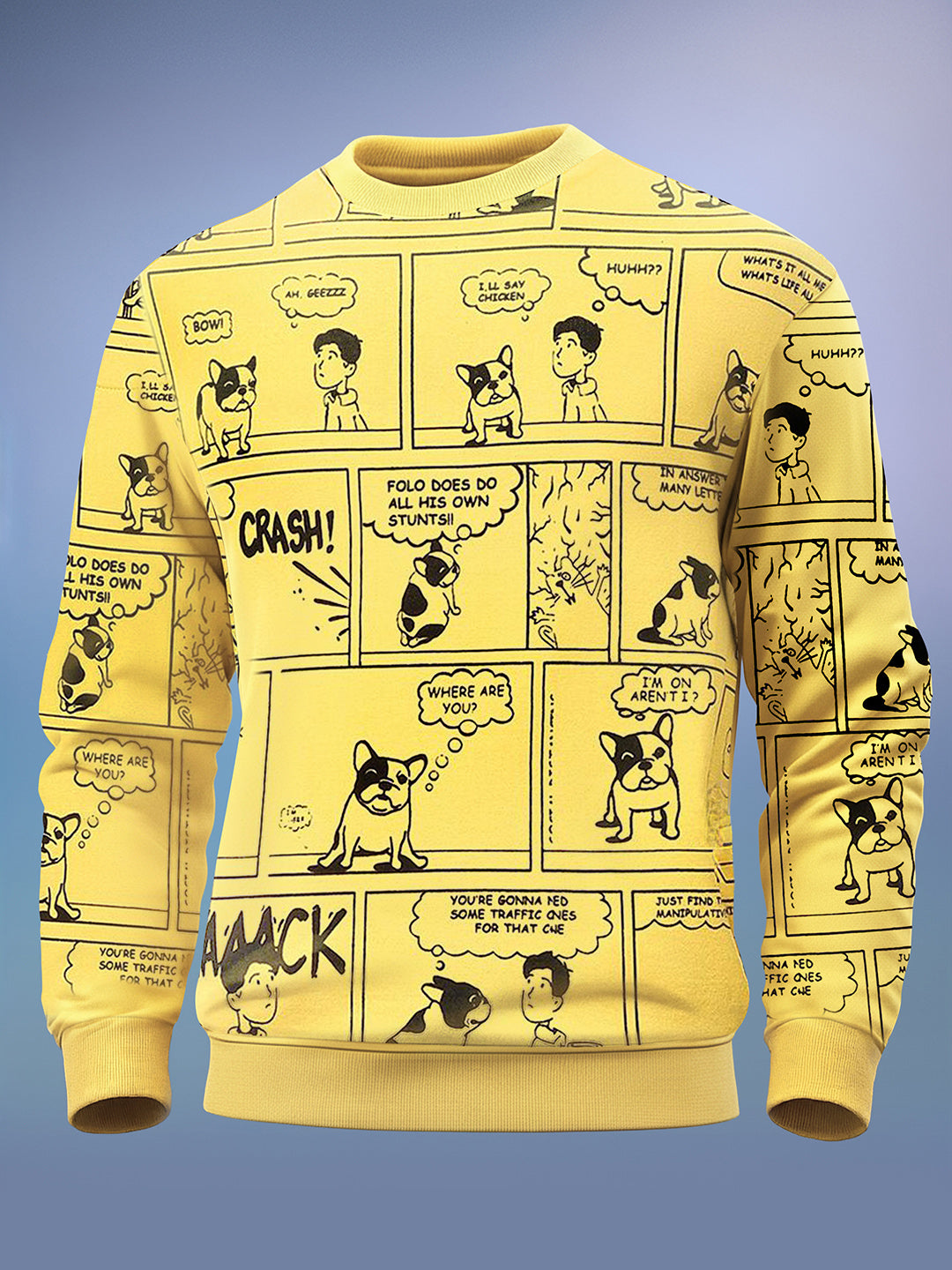 Men's Printed Oversized Sweatshirt