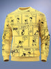 Men's Printed Oversized Sweatshirt