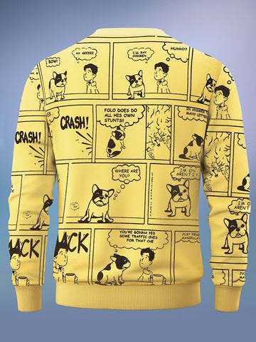 Men's Printed Oversized Sweatshirt