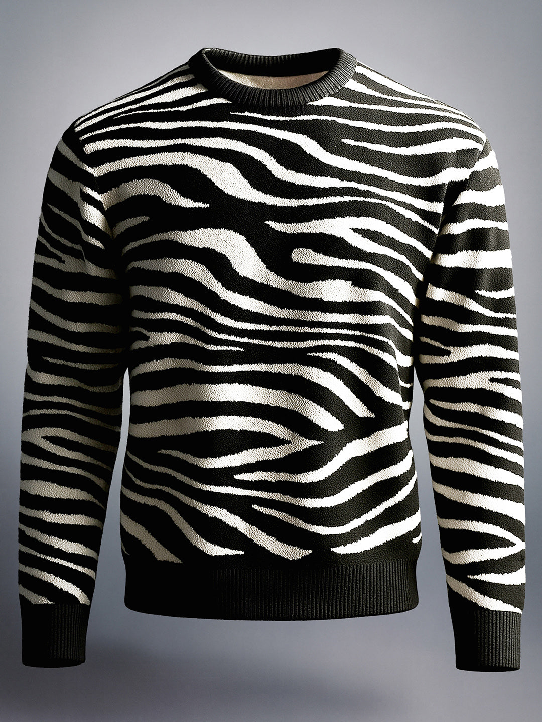 Men's Printed Oversized Fit Sweater