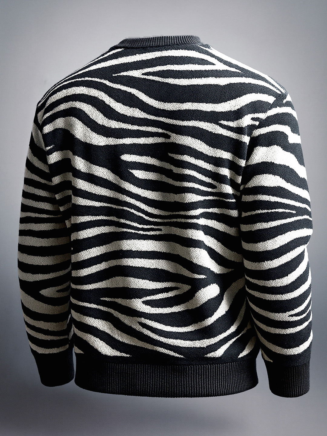 Men's Printed Oversized Fit Sweater