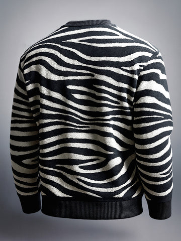 Men's Printed Oversized Fit Sweater