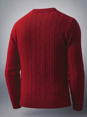 Men's Knitted Regular Fit Sweater