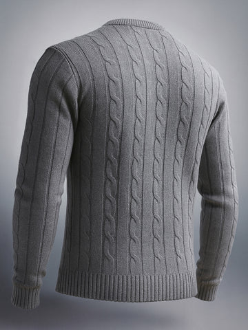 Men's Knitted Regular Fit Sweater