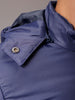 Men's Red Slim Fit Colourblocked Hooded Jacket