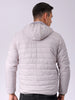 Men's Grey Slim Fit Solid Jacket
