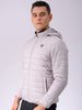 Men's Grey Slim Fit Solid Jacket