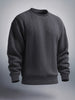 Men's Graphite Oversized Fit Textured Casual Sweat Shirt