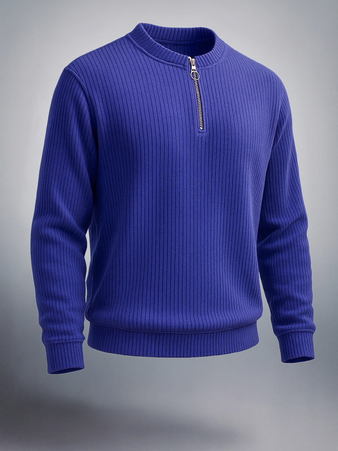 Men's Peacoat Relaxed Fit Solid Street Wear Sweat Shirt