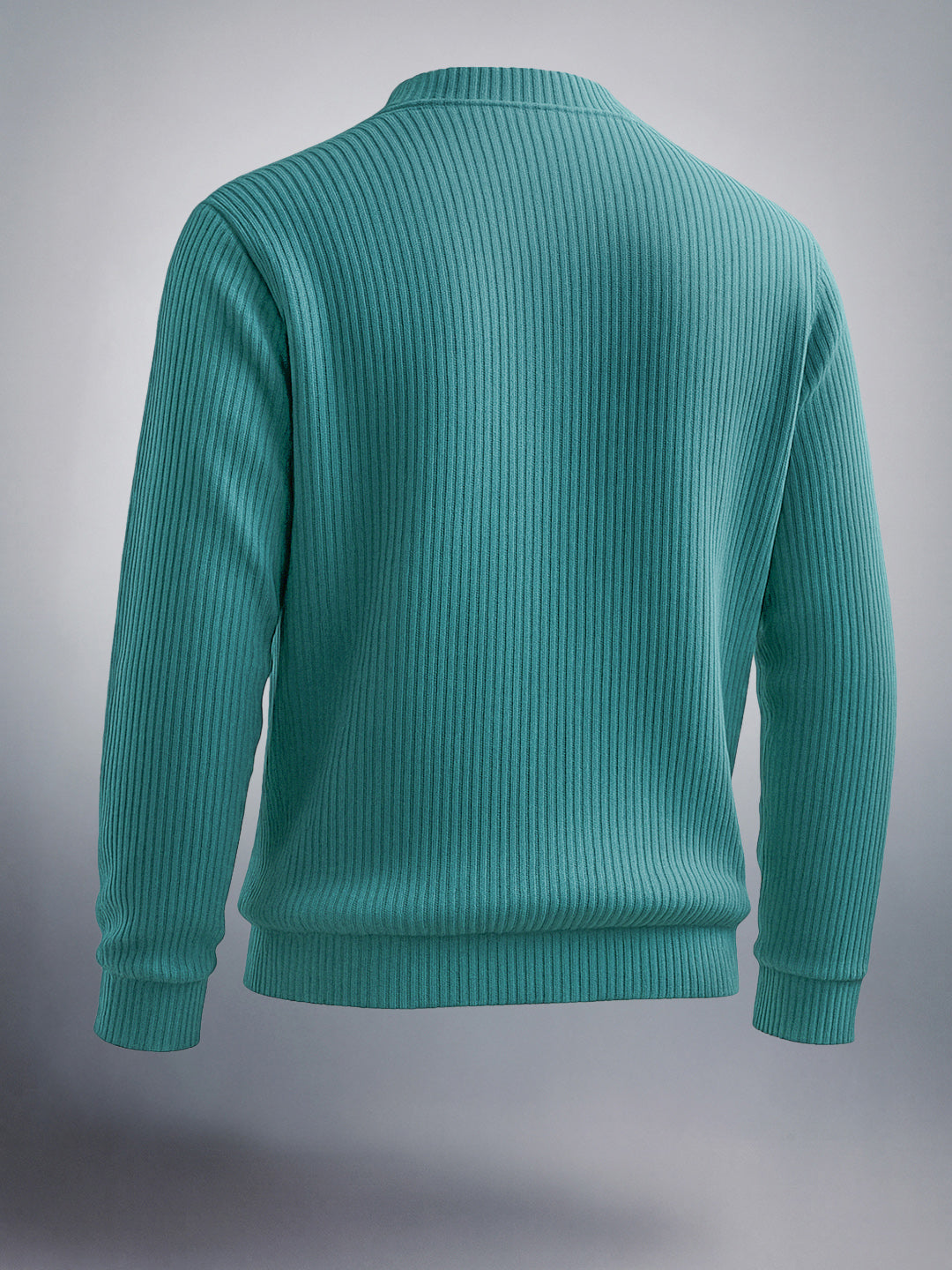 Men's Deep Emerald Relaxed Fit Solid Street Wear Sweat Shirt