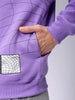 Men's Relaxed Fit Placement Printed Overhead Hooded Sweatshirt