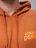Men's Relaxed Fit Placement Printed Overhead Hooded Sweatshirt